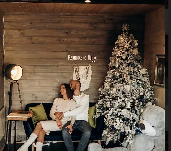 Chalet карпатське Hygge для двох з чаном-джакузі у горах Slavske
