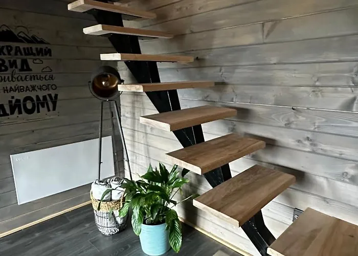 Chalet карпатське Hygge для двох з чаном-джакузі у горах Slavske