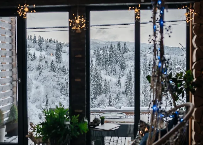 Chalet карпатське Hygge для двох з чаном-джакузі у горах *