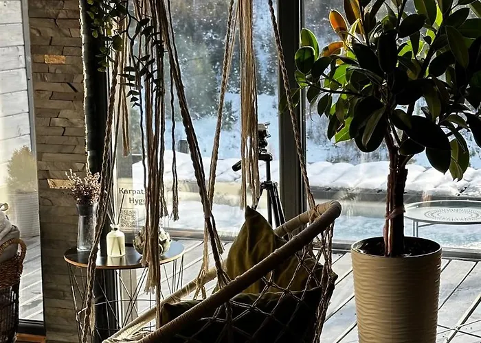 Chalet карпатське Hygge для двох з чаном-джакузі у горах Slavske